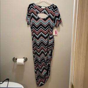 Black and colored dress